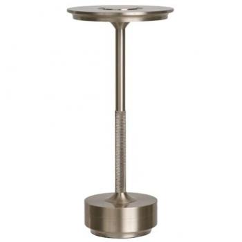 Lámpara de Mesa Lyneham de Aluminio Plata 13x13x28,5 cm