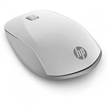 HP Ratón inalámbrico delgado blanco Z5000 Bluetooth con luz indicadora de batería LED, control ambidiestro