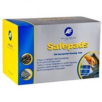 Toallitas de Limpieza AF Safepads con Isopropanol - Pack de 100 Unidades