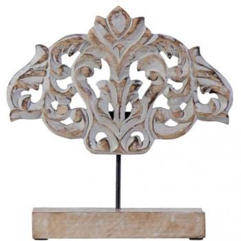 Figura Decorativa Natural de Madera - 30 x 7,5 x 31,5 cm - Originalidad y Estilo en Tu Hogar