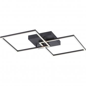 Plafón LED regulable negro 2 luces - Iven