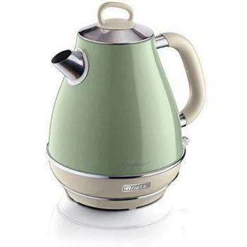 Ariete 2869 - Tetera eléctrica 1,7 L 2000 W Beige, Metálico, Oliva