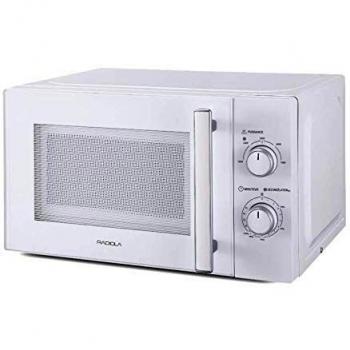 Microondas Monofunción Radiola RAMW20SMW - 700W, 20L, Temporizador, Función Descongelación, Blanco