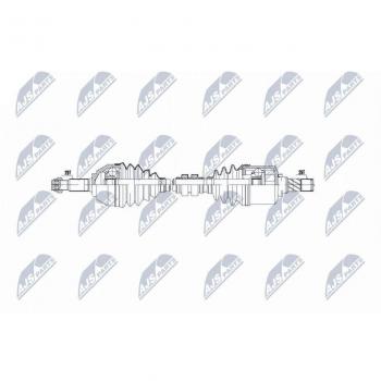 Árbol de transmisión NTY NPW-NS-042 con características mejoradas y alta durabilidad