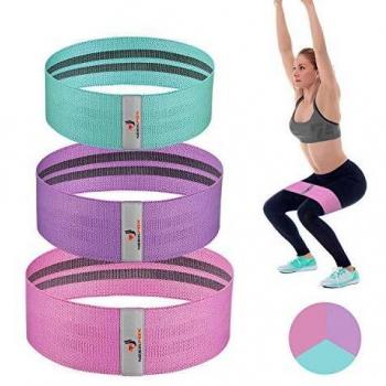 NEEKFOX Bandas de Resistencia, Bandas de Ejercicio para Piernas y glúteos, Bandas Elásticas de Fitness, Bandas de Gimnasio Antideslizantes para Entrenamiento de Glúteos y Caderas en Cuclillas