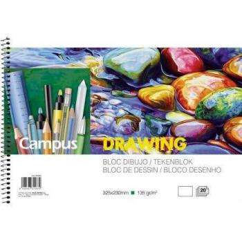 (Caja 5 unid) BLOC DIBUJO Campus ARTE LUXE A4 LISO