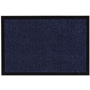 Felpudo para la Entrada, Antideslizante, Lavable, Poliamida, Color:Azul, Tamaño:60 x 80 cm