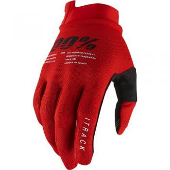 Guantes de Cross 100% iTrack Rojos
