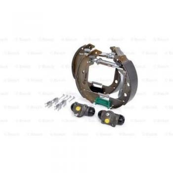 Kit de frenos traseros a tambor BOSCH 0 204 114 627 con accesorios y cilindro de rueda