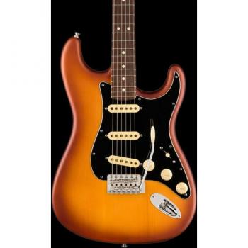 Fender American Performer Timber Stratocaster Electric Guitar - Honey Burst Finish with Rosewood Fretboard