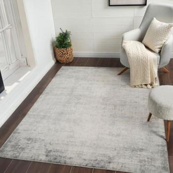Surya Utrecht Modern Abstract Short-Pile Area Rug, 200x275 cm, Marble Look