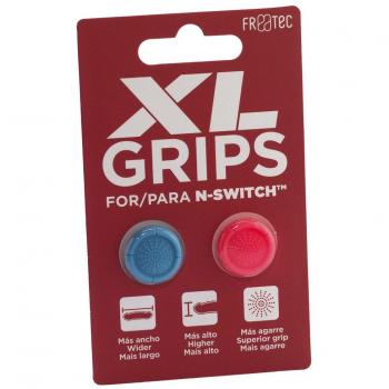 FR-TEC - Grips Pro XL en Azul y Rojo Neón para Nintendo Switch