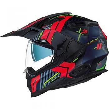 Nexx X.WED2 WILD COUNTRY CASCO AVENTURA NEGRO ROJO MATE S