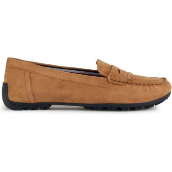GEOX Kosmopolis Mocasín Mujer Camel D35RCA00021C5006 con suela de goma, tecnología transpirable, diseño elegante y cómodo, ideal para uso diario