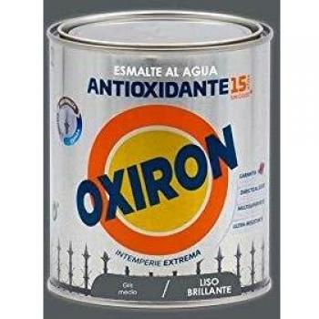Titanlux - Oxiron liso al agua, Brillante gris, 750ML