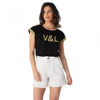 Short Blanco Casual con Bolsillos Laterales para Mujer - Victorio & Lucchino - Talla 36
