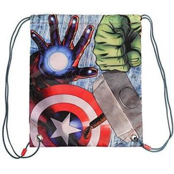 Marvel 2100001709 38 cm Avengers Captain America/Hulk/Thor and Iron Man Gym Bag Sack
