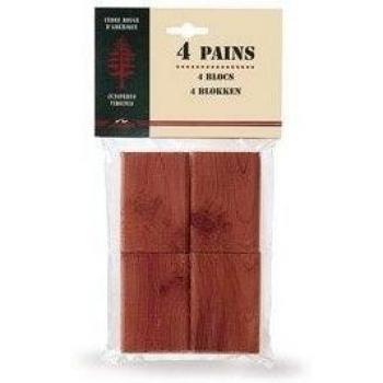 Mondex CED30208 – 00 – Juego de 4 pastillas antipolillas, cedro rojo, 10 x 7 x 4 cm