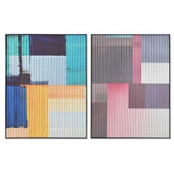 Cuadro Moderno DKD Home Decor 75 x 3 x 100 cm (2 Unidades)