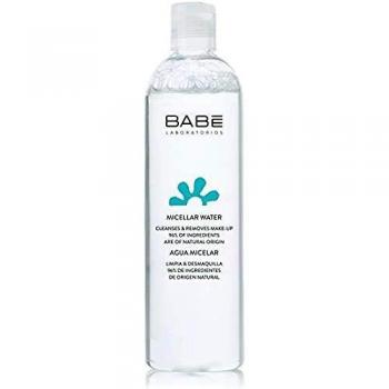 Laboratorios Babé - Agua Micelar 400 ml, Ingredientes de Origen Natural, Para Todo Tipo de Pieles, Piel Sensible, Unisex, Uso Diario, Elimina la Suciedad, Hidratante, Calmante, Desmaquillante