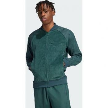 Adidas SST Hombre Tops de pista - Verde - Talla: L - Tejido Jersey de algodón