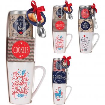 Set de Regalo Navidad Taza Mug (3 Piezas)