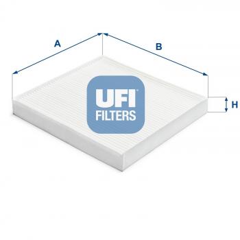 Filtro de habitáculo UFI 53.387.00 con alta eficiencia y filtración avanzada