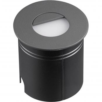 Lámpara Empotrable de Suelo Aspen LED Antracita, Redonda, Diámetro 8.5cm, Gris Oscuro