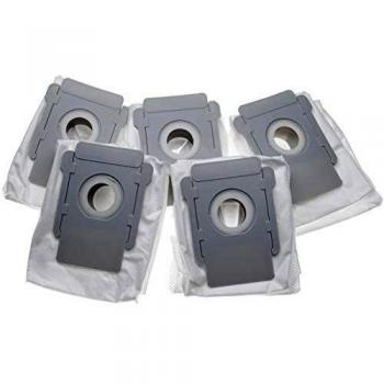 Bolsa de Microfibra Compatible con iRobot Roomba i7 Plus, i7+, e6, e5 - 5 Unidades, 15,2 cm x 12,6 cm