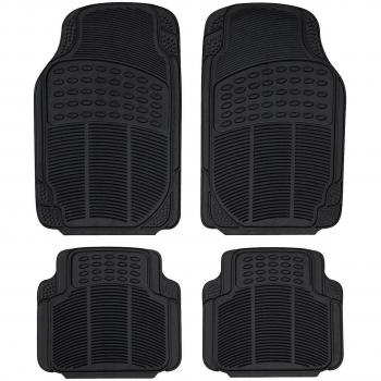Juego de 4 Alfombras Universales para Coche en Goma Negra, Modelo Continental - SUMEX Conti20