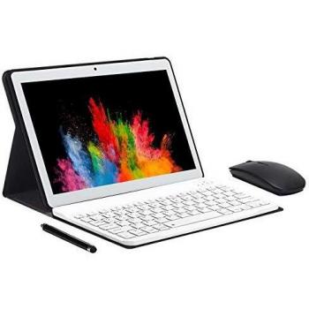 JANWIL Tableta Android 9.0 Táctil de 10.1 Pulgadas Quad-Core RAM 4GB ROM 64GB Cámara 5MP+8MP /WiFi /GPS/ Type-C /8000mAH Batería/Doble Tarjeta SIM Tableta de Llamada 3G