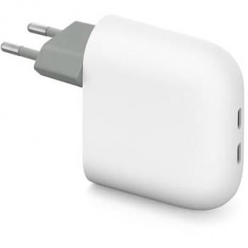 Cargador Rápido Google Pixel Flex Doble Puerto USB-C 67W, Blanco