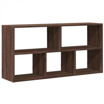 Estante de pared de madera de ingeniería marrón roble 100x25x50 cm