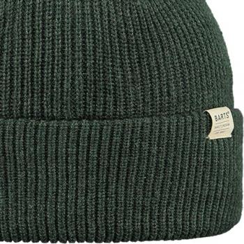 Barts Stonel Women's Fine Knitted Stretchy Cuffed Beanie Hat - Charcoal/Beige