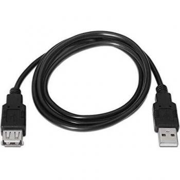 CABLEPELADO Cable USB 2.0 A/M-A/H 1.8 M Negro