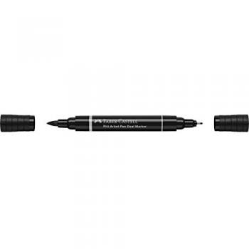 Rotulador Doble Punta Pitt Artist Pen Tinta China Faber-Castell Negro 199