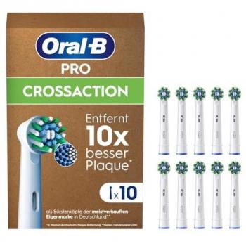 Cabezales de Recambio Oral-B Pro CrossAction (Pack de 10, Borlas X-fórmicas, Originales)