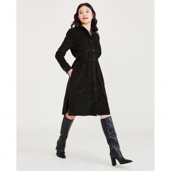 Vestido de mujer tipo camisero de pana Dockers