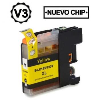 Compatible Brother LC123XL/LC121XL Amarillo Cartucho de Tinta Genérico - Sustituto de LC123Y/LC121Y