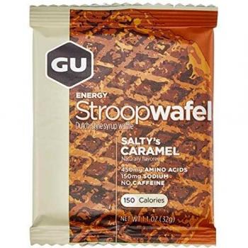 GU Energy Gofre de Caramelo Salado - Paquete de 16 x 32 gr - Total: 512 gr
