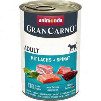Animonda GranCarno Original 12 x 400 g - Salmão e espinafres