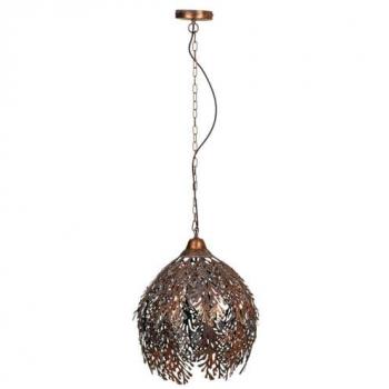 Lámpara de Techo Dorado de Metal Wanderlust Deco 41x41x54/115 cm - Diseño Elegante