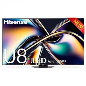 Hisense 65U8Q Mini LED Smart TV 4K UHD with Dolby Vision IQ and 165Hz Refresh Rate