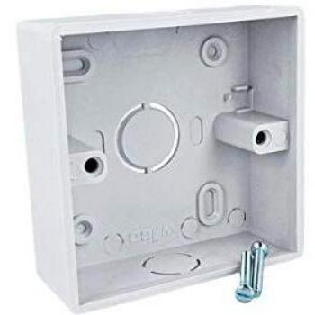 Caja de Empotrar Cuadrada 86x86x33mm Estilo Chino para Termostato Touch Panel, Plástico