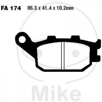 Para Honda CBR 600 RR3/RR4 03 – 04 EBC sinterizado pastillas de freno trasero derecho FA174HH