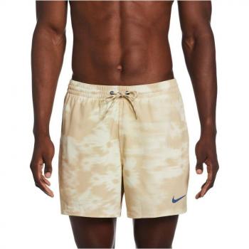 Bañador playa Nike Swim Volley 5 hombre estampado beige oscuro claro - L