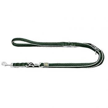 Correa de Entrenamiento Hunter Hilo Verde Oscuro 2 m Ajustable para perros