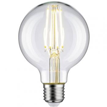 Bombilla LED con filamento G80 E27 7,5 W transparente 2.700 K