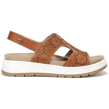 Sandalias abiertas de mujer en piel
