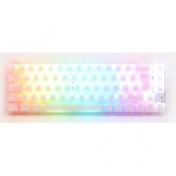 Ducky One 3 SF 65 Aura White Teclado Mecánico Gaming Switch MX Red RGB PBT Blanco